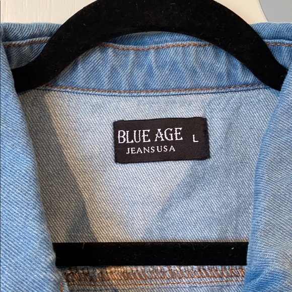 Blue Age Oversized Demin Jacket - Picture 3 of 4